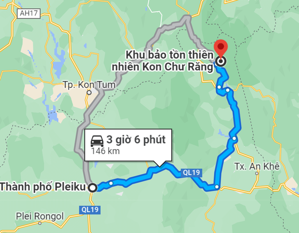 đường đi đến thác K50